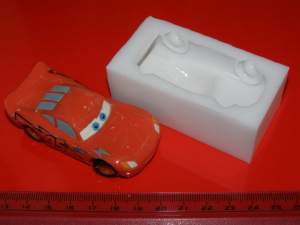 Силиконовый молд Молния Макквин 3D (тачки)